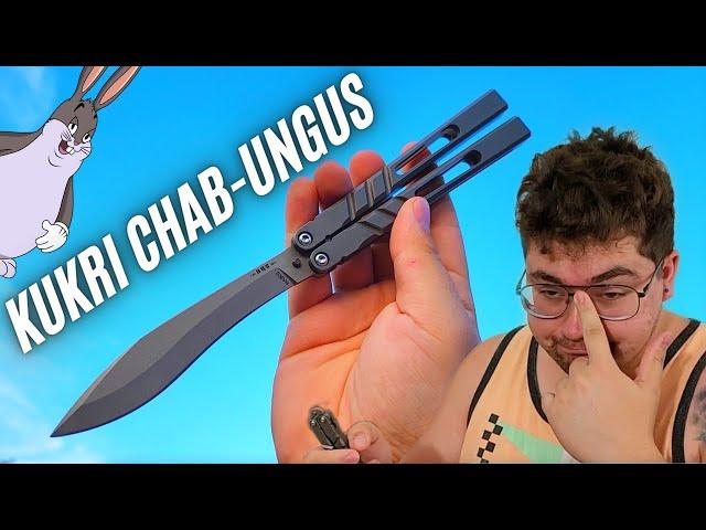 This BALISONG Is HEAVIER Than a NEUTRON STAR! BRS KUKRI CHAB UNBOXING+REVIEW!