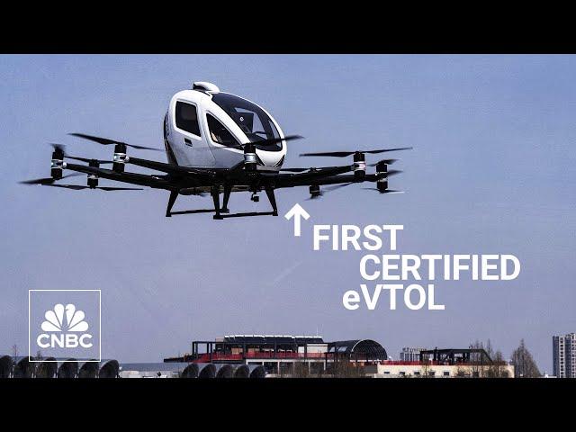 Take a ride inside Ehang’s fully autonomous, two-seater air taxi