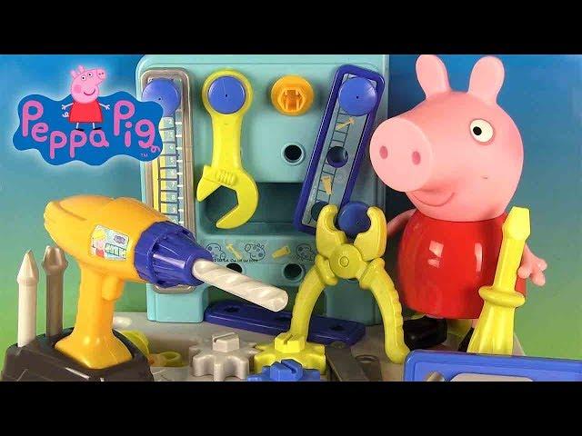 Peppa Pig Atelier de Bricolage Outils Perceuse Tournevis Electrique