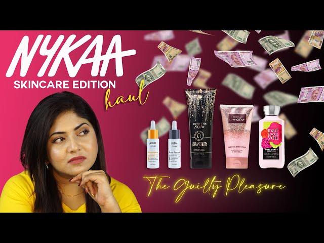 *Huge* NYKAA HAUL | SKINCARE EDITION | The Guilty Pleasure | #nykaa #nykaahaul #justbarna #juzbsquad