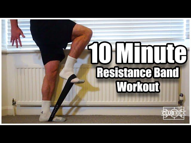 10 MINUTE RESISTANCE BAND WORKOUT | Pre-Training & Match Muscle Activation for Footballers