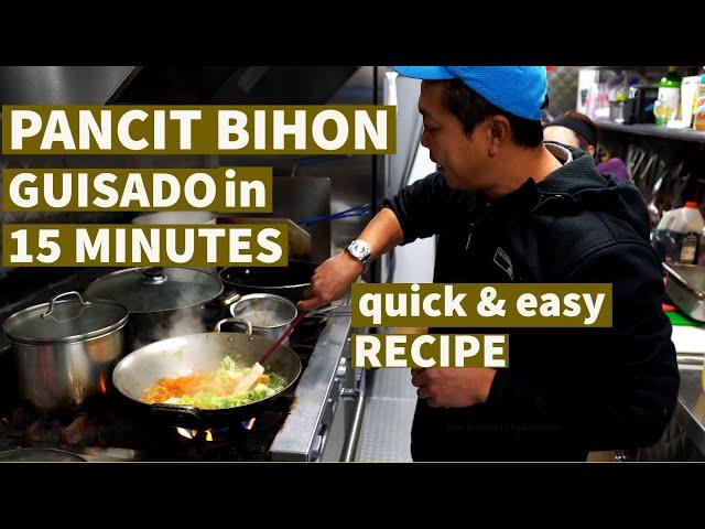 BIHON GUISADO with LEFTOVERS IN 15 Minutes