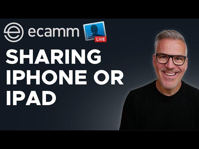 How to Share Your iPhone or iPad Screen in Ecamm Live