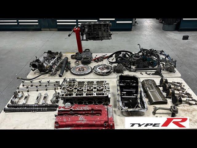 JDM B18C Type-R Engine Full Teardown // Oil Consumption // 1992 Honda Civic VX Build Project (Ep 4)