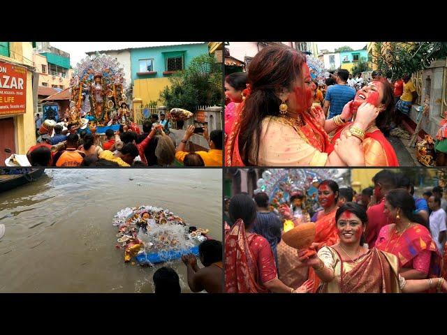 Large idols of Goddess Durga immersed in Ganges at end of Indian festival | AFP