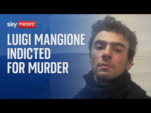 Luigi Mangione charged with murder as an act of terrorism after healthcare boss shooting