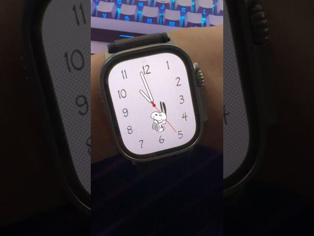 Oh hey! Happy 2024! Snoopy is back  #applewatch #applewatchultra2 #surprise