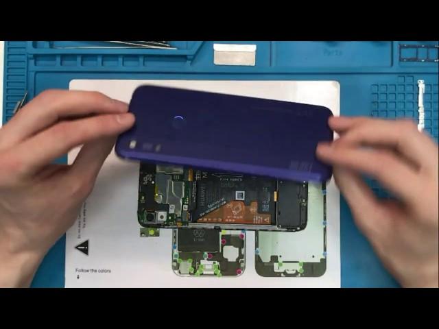 Как заменить дисплей разборка Huawei Honor 8A разбит дисплей ремонт телефонов