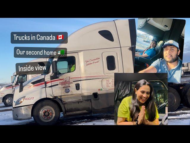 Trucks in Canada. Our second home tour #trucking #canada #haryanvi