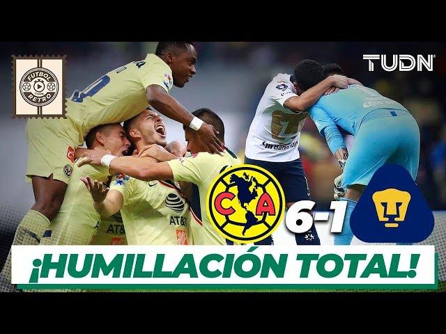 ¡De escándalo! América elimina y humilla a los Pumas en el Apertura 2018 | América 6 -1 Pumas | TUDN