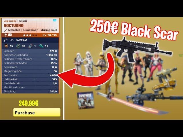 ICH KAUFE die 250€ BLACK SCAR SKIZZE !!! ULTIMATE UPGRADEPACK !!! - Fortnite Rette die Welt