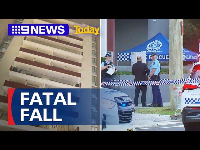 Woman dead after nine-storey fall in Sydney | 9 News Australia