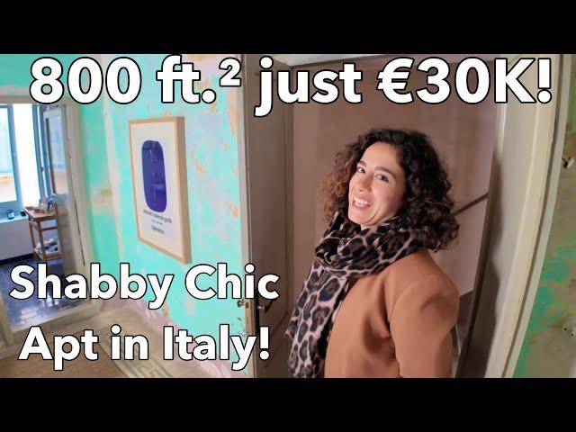  A €30,000 Apartment Gem!  Shabby Chic Deal in Roccasecca, Italy! 