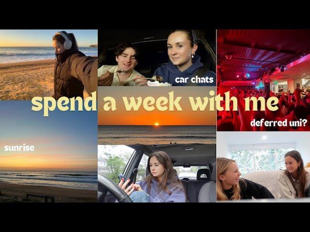 vlog: spend a week with me  life updates, deferring uni, car chats, sunrise walks 