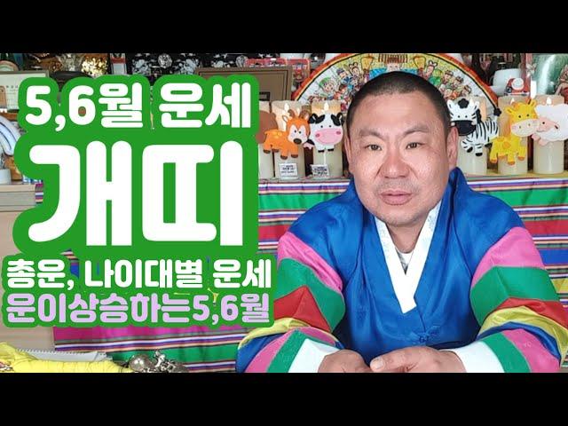 [띠별 운세]5,6월 개띠 운세 매매금전 사업 연애 직업 이동 변화 부적 전문 - 당진 무지개 동자 01046598019#띠별운세 #사주