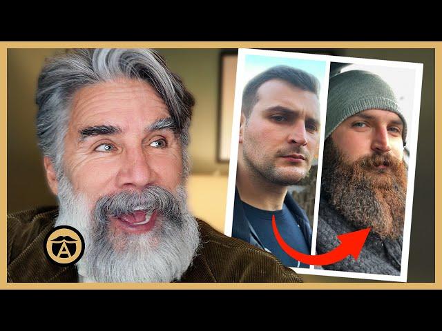 Berzinsky Reacts to SHOCKING Patchy Beard Transformations