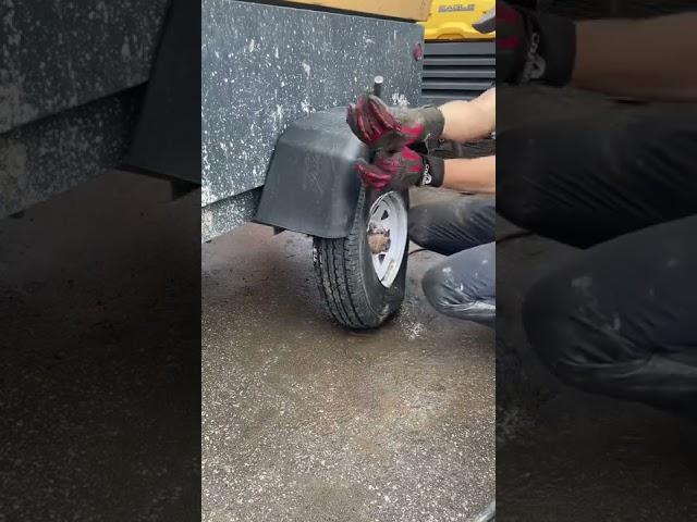 The Tire Doctor repairs a blown tire.     #tireguy #tiredoctor #tires #tirerepair #tiretech #shorts