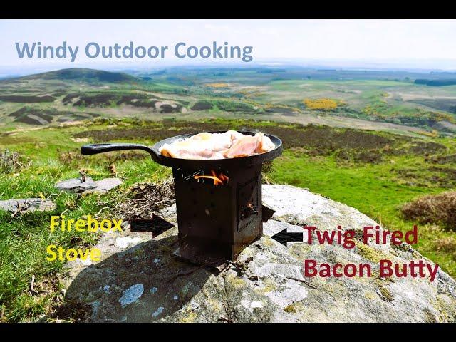 Twig Stove Cooking // Bacon & Eggs! // 2000 Subscribers