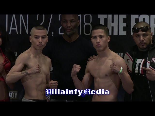 TENOCHTITLAN NAVA VS FRANCISCO ESPARZA FACE OFF & WEIGH IN - VILLAINFY MEDIA