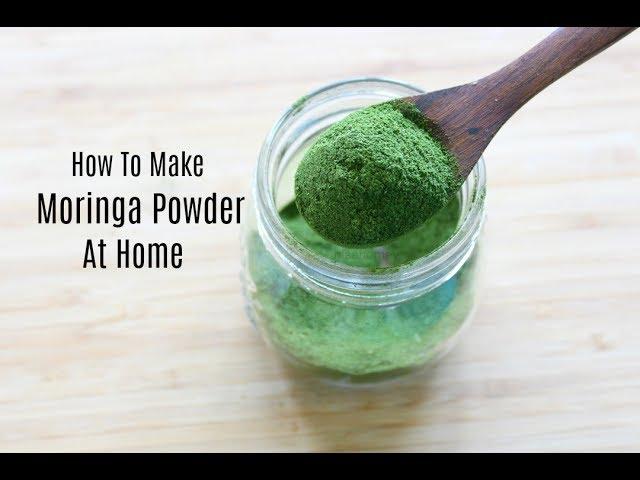 Moringa Powder - How To Make Moringa Powder At Home - Drumstick Leaves Powder - Skinny Recipes