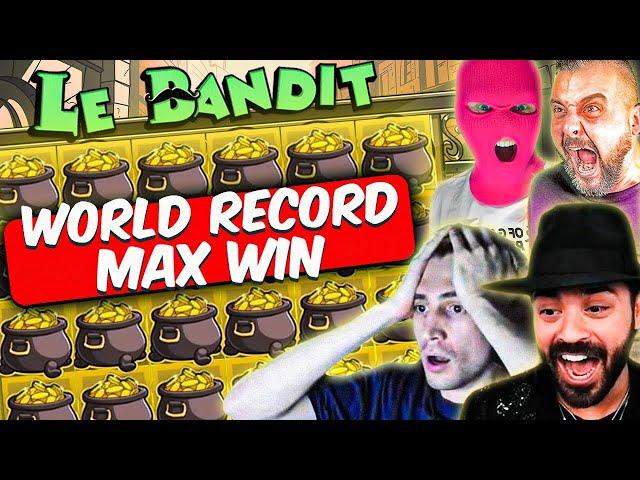 LE BANDIT MAX WIN: TOP 5 WORLD RECORD WIN (xQc, Roshtein, Classy Beef, Howler)