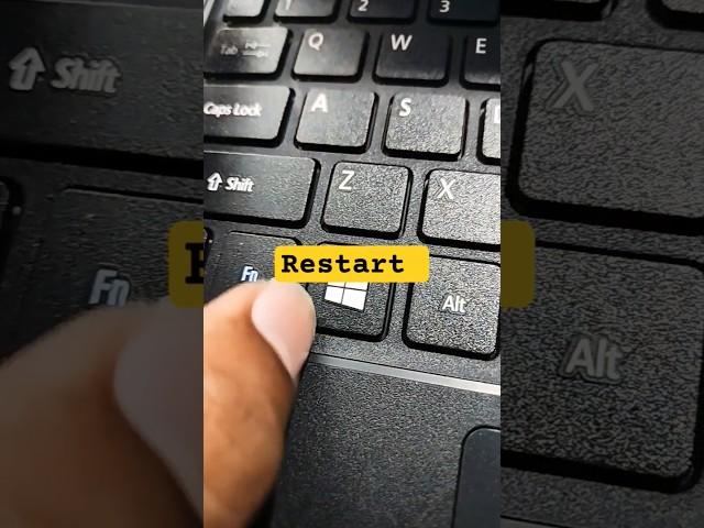 How to Restart All Laptop in Windows For Shortcut key#macnitesh#keyboardtricks#2025