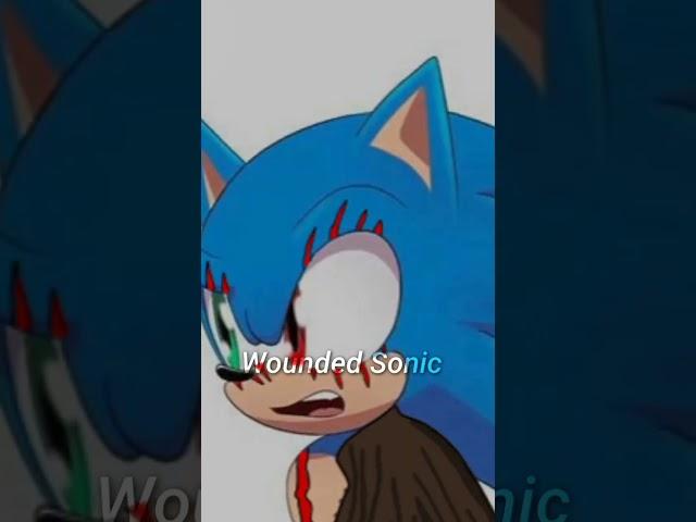 Wounded Sonic. Version Gacha Nox #edit #shorts #woundedsonic🩹