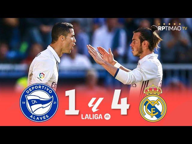 Alavés 1 x 4 Real Madrid (C. Ronaldo Hat-Trick) ● La Liga 16/17 Extended Goals & Highlights ᴴᴰ