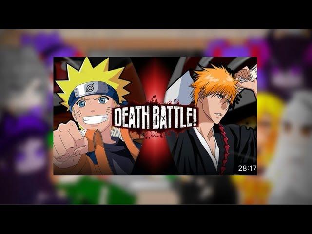 Mob Talker Reacts To Naruto Vs Ichigo | DEATH BATTLE! (Gacha Club)