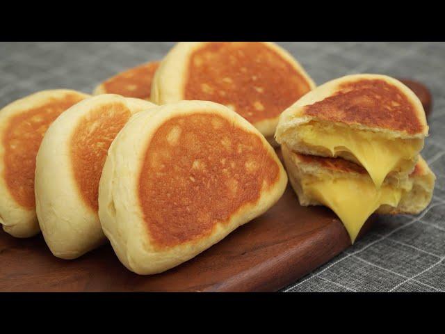 Custard Cream Bun [No Oven]