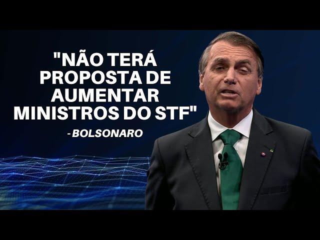 Bolsonaro responde Vera Magalhães sobre a composição dos três poderes