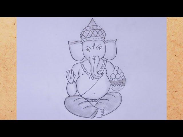 Lord ganesh drawing easy || How to draw lord Ganesha