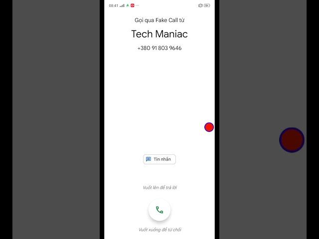 Incoming call fake call Tech Maniac
