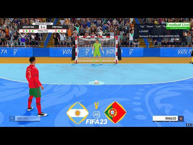 FIFA 23 | Argentina vs. Portugal | Penalty Shootout Futsal | Messi vs Ronaldo - Gameplay PC