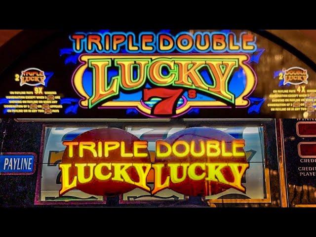 Old School Triple Double Lucky 7s Casino Classic 3 Reel Slot