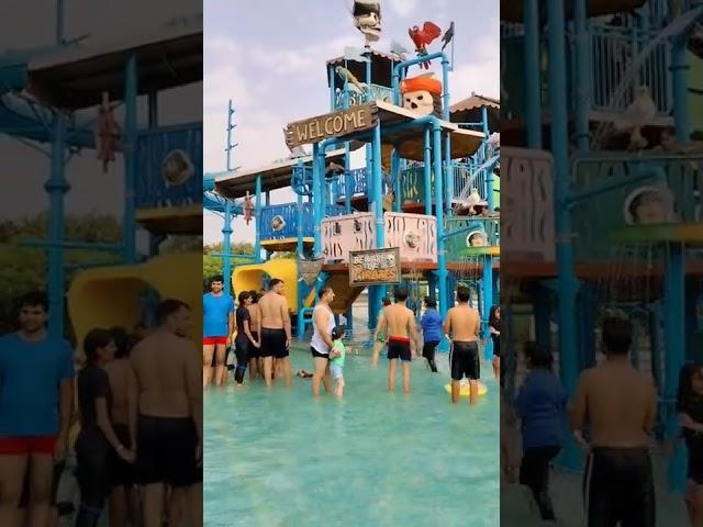 Masti in water park ️ Gurugarm | #shorts #waterpark #youtubeshorts #fun