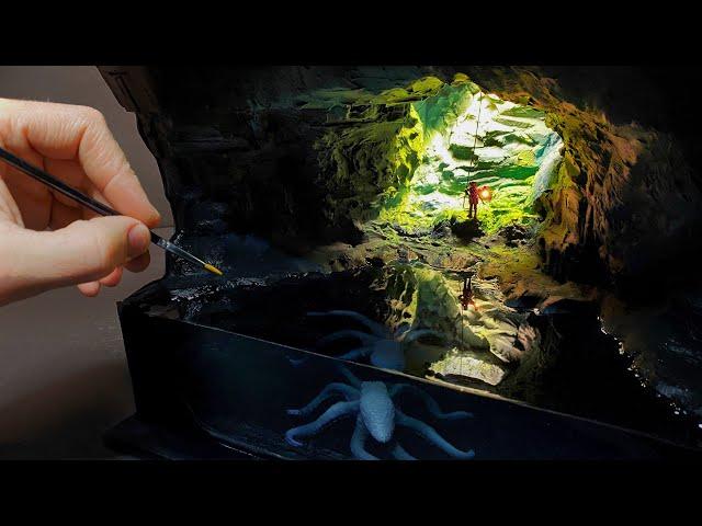 Terrifying Underground Lake! | Epoxy Resin Diorama