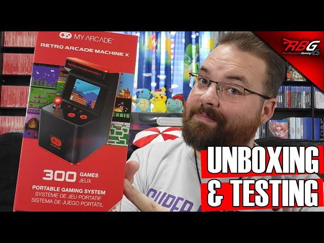 Unboxing & Testing the My Arcade Retro Arcade Machine X! - Mini Handheld Arcade with 300 Games!