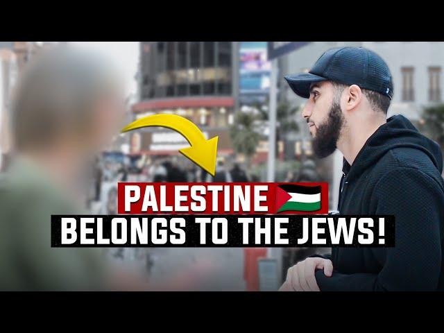 Jewish Lady Confronts Muslim On The Land Of Palestine! Muhammed Ali