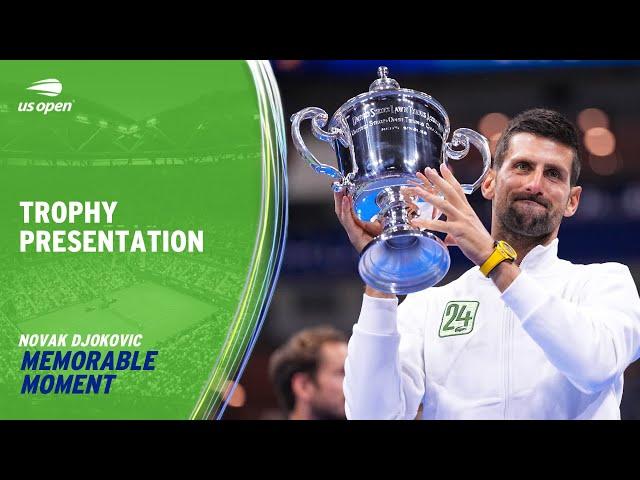 Trophy Presentation | Novak Djokovic Wins 24th Grand Slam Title | 2023 US Open