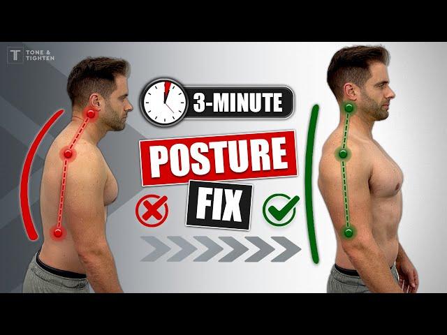 How To Fix Your Forward Head Posture - JUST 3 MINUTES!