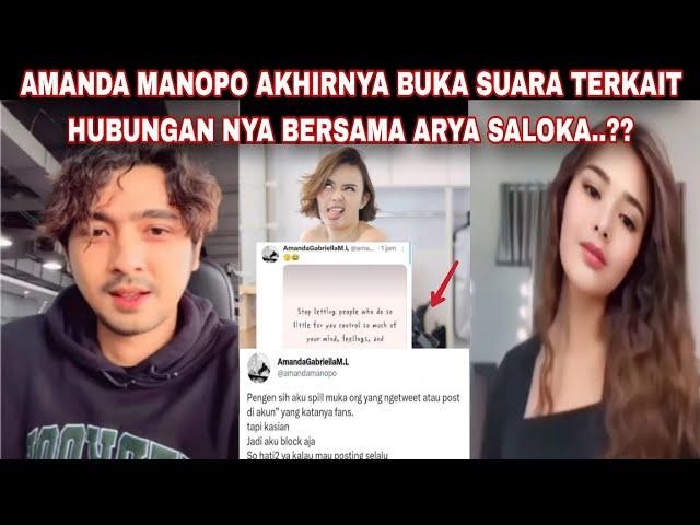 AMANDA MANOPO AKHIRNYA BUKA SUARA TERKAIT HUBUNGAN NYA BERSAMA ARYA SALOKA..?? AKU DIAM TAPI AKU TAU