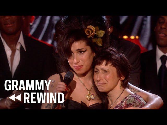 Watch Amy Winehouse Win Record Of The Year For "Rehab" In 2008 | GRAMMY Rewind