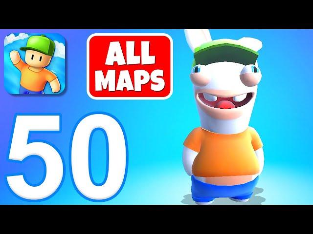 Stumble Guys - Gameplay Walkthrough Part 50 - All Maps (iOS, Android)