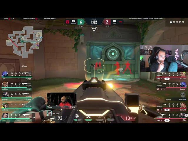 FNS on SEN TENZ's Ingenious Omen Teleport to Avoid Breach Ultimate in VCT