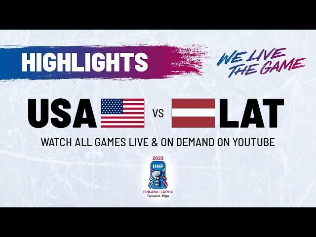 Highlights | USA vs. Latvia | 2023 #IIHFWorlds