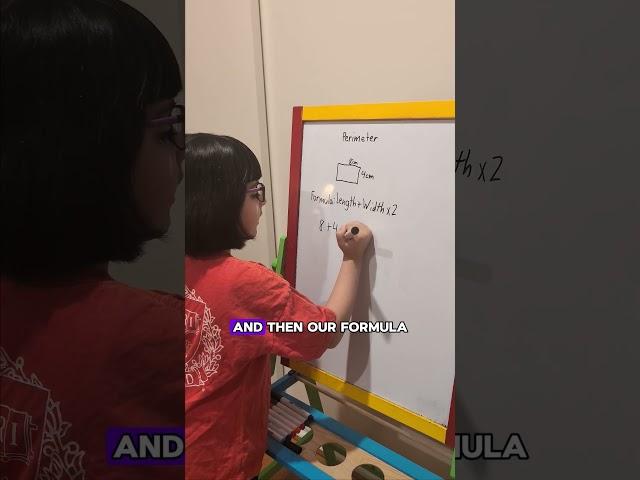 How to Calculate Perimeter of a Square -  Maths with Sophia #shorts #education #maths