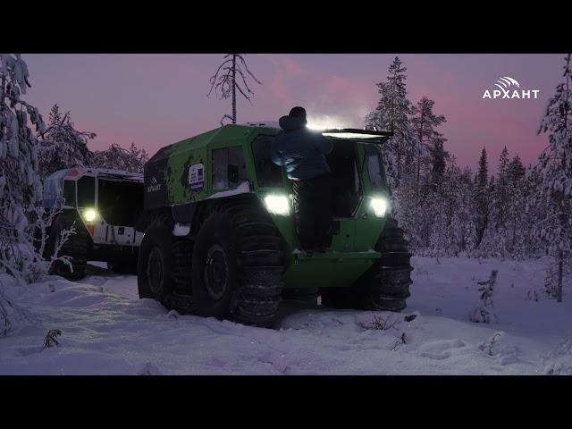 Экстремальные испытания вездеходов "Архант" в Арктике. Лесотундры, горные массивы, стремнина