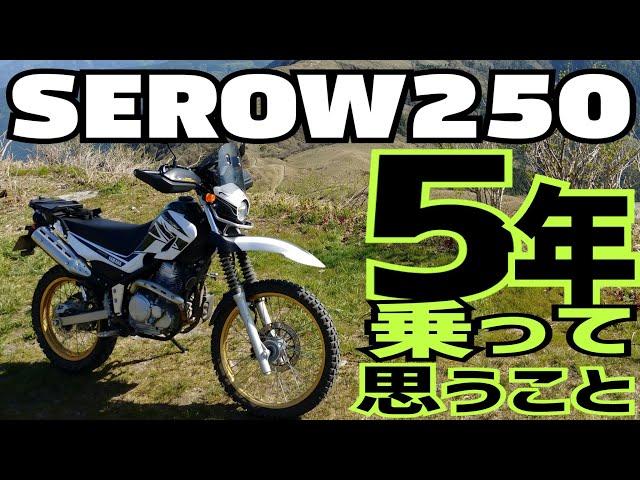 5年乗った愛車セロー250を褒めちぎる！【SEROW250】