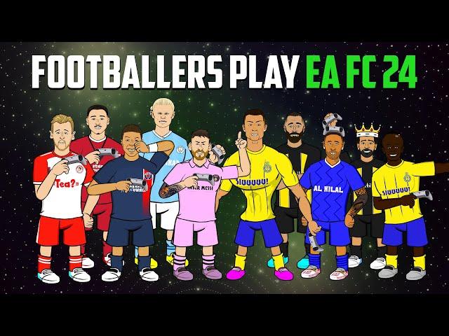 FOOTBALLERS PLAY EA FC 24 (Ronaldo Messi Neymar Haaland and more! Frontmen 6.3)